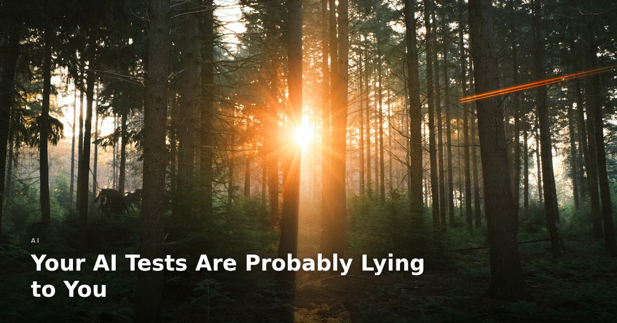 Your AI Tests Are Probably Lying to You